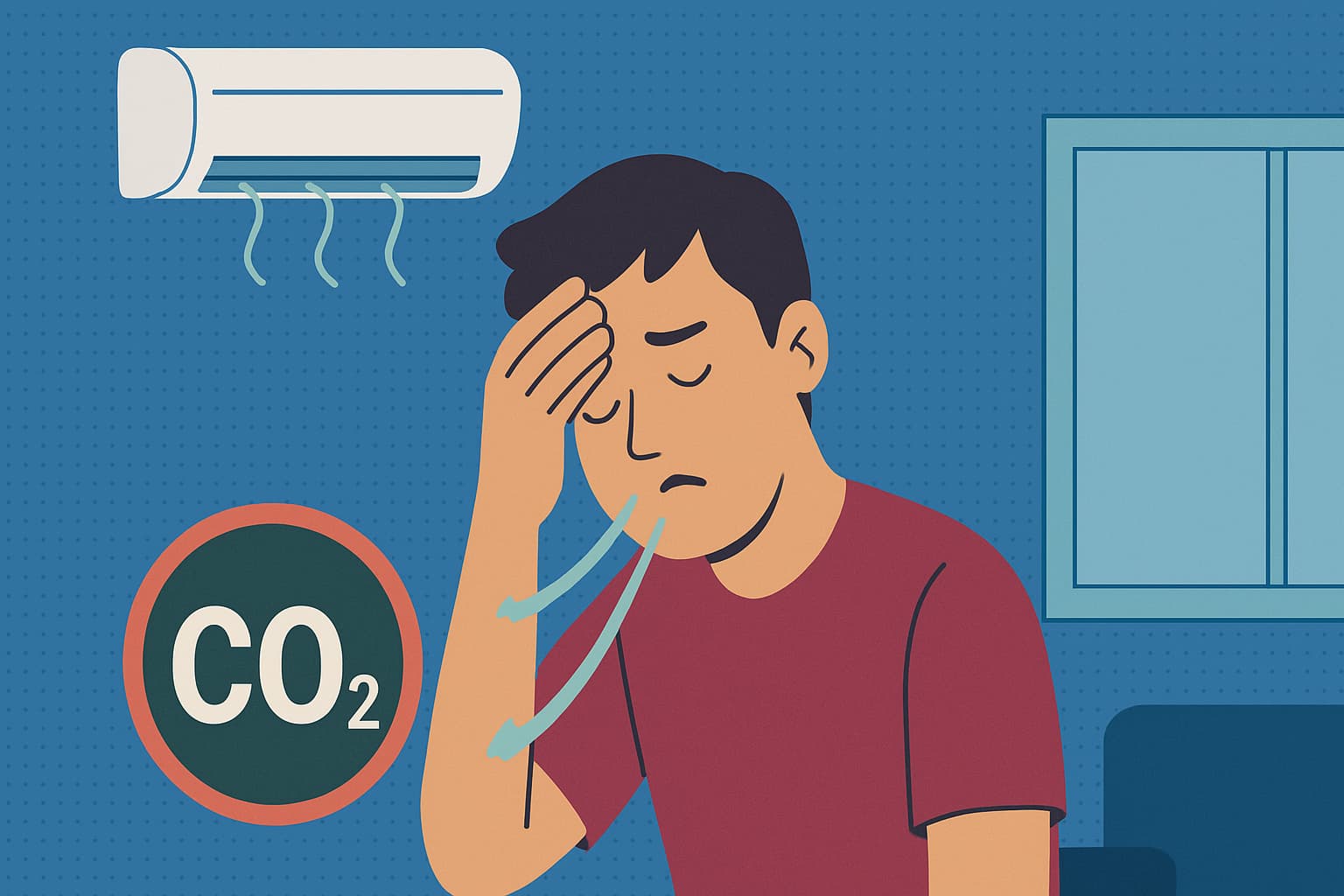 Ngủ Điều Hòa Sáng Dậy Mệt Mỏi? Thủ Phạm Chính Là CO2!